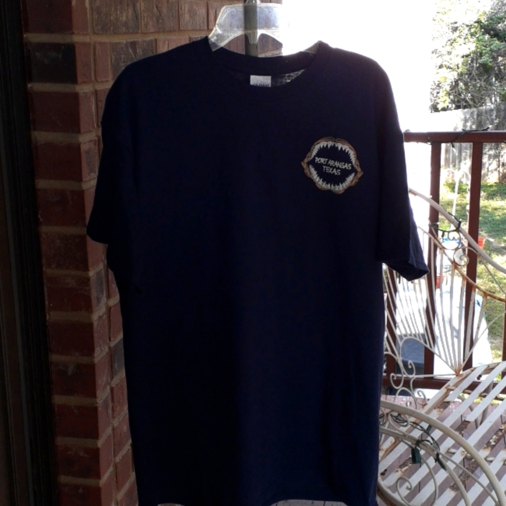 New women or men Port Aransas Texas t-shirt aka Port A size XL Navy blue